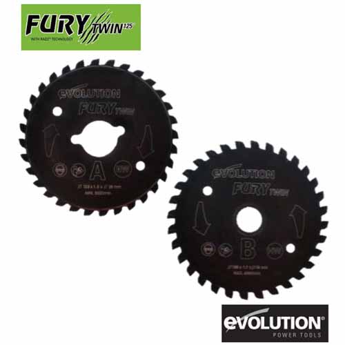  エボリューション EVOLUTION エボリューション フューリー ツイン 125 専用チップソー 125mm 2枚セット FURY TWIN 125