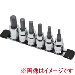 アストロプロダクツ アストロプロダクツ 3/8DR HEXビットソケットセット ミリ 6個組 