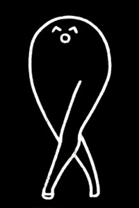 No Name？ ホモォいじり　カッティングステッカー　白　４　腐女子神