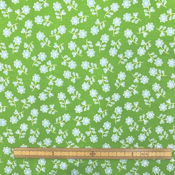  BENARTEX BENARTEX USA1040 Bloom Toss Tonal Lime 100cm×110cm幅 輸入生地 USAコットン メーカー直送 代引不可 北海道沖縄離島不可