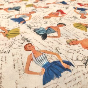 michael miller michael miller USA1154 VINTAGE SEWING STASH 100cm×110cm幅 USAコットン 直送 代引不可 北海道沖縄離島不可