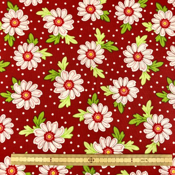  Henry Glass& Co. Henry Glass& Co. USA222 Daisy Dance 50cm×110cm幅 輸入生地 USAコットン メーカー直送 代引不可 北海道沖縄離島不可
