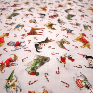ROBERT KAUFMAN ROBERT KAUFMAN USA938 CHRISTMAS JAMBOREE 50cm×110cm幅 輸入生地 USAコットン直送 代引不可 北海道沖縄離島不可