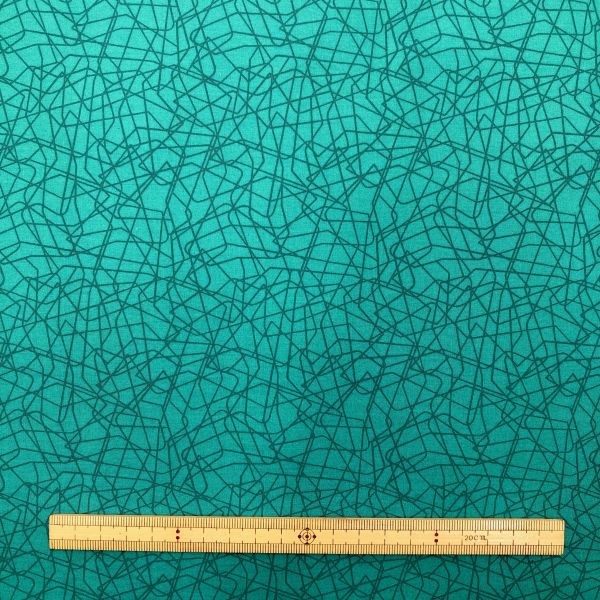  BENARTEX BENARTEX USA1038 Threaded Lines Dark Teal 50cm×110cm幅 輸入生地 USAコットン メーカー直送 代引不可 北海道沖縄離島不可