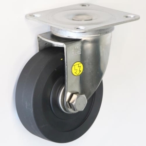 シシクアドクライス シシクアドクライス SUNJ-125MCD 自在旋回金具 固定金具 静電気帯電防止キャスタ2 中荷重用金具 