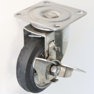 シシクアドクライス シシクアドクライス SUNJB-125 自在旋回金具 固定金具 静電気帯電防止キャスタ2 中荷重用金具 金具のみ