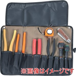 トラスコ TRUSCO トラスコ DKS-8B 電気工事士技能試験工具 9点入 ツールロールセット メーカー直送 代引不可 北海道沖縄離島不可