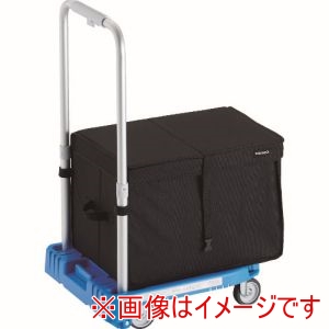トラスコ TRUSCO トラスコ WP-2G-B-THB 樹脂台車 カルティオミニ weego 省音車輪 ブルー THB付 メーカー直送 代引不可 北海道沖縄離島不可