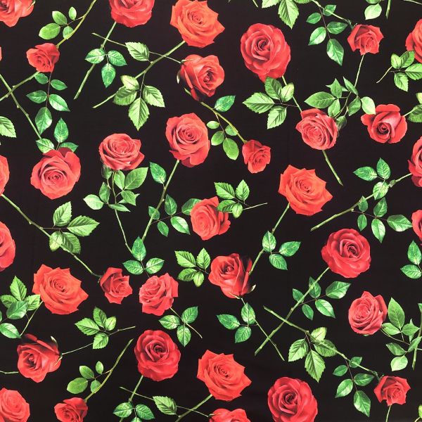 BENARTEX BENARTEX USA1292 Single Red Roses 50cm×110cm メーカー直送 代引不可 北海道沖縄離島不可