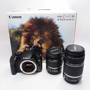 Canon 中古 EOS kiss X2 ダブルズームキット 1360300875/4761113650/48430696 Bランク