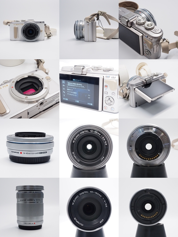  OLYMPUS 中古 PEN E-PL8 ダブルズームキット BHRA31555/AC4E88161/ABKC69056 Aランク