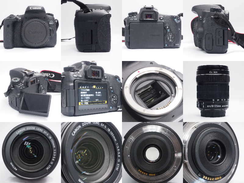  Canon 中古 EOS 8000D + EF-S 18-135/3.5-5.6 IS STM 041032000805/3032005881 Aランク