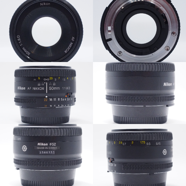  Nikon 中古 AF NIKKOR 50mm 1.8D Bランク 3380155
