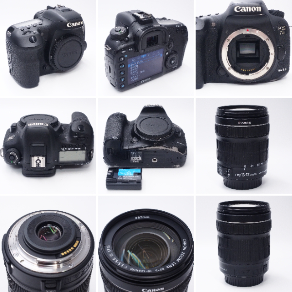  Canon 中古 EOS 7D Mark II EF-S 18-135 IS STMレンズキット 021020001468/9720000974 Cランク