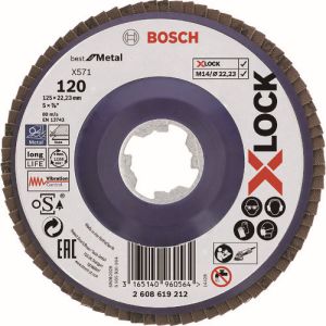 ボッシュ BOSCH ボッシュ 2608619212 X-LOCK研磨ディスク125G120 10個 BOSCH メーカー直送 代引不可 北海道沖縄離島不可