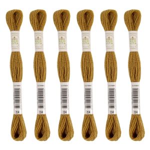 DMC DMC 刺しゅう毛糸 ECOVITA エコヴィータ ウールスレッド 1カセ 16m 同色6本入 col.204  DMC360-BOX-204