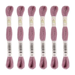 DMC DMC 刺しゅう毛糸 ECOVITA エコヴィータ ウールスレッド 1カセ 16m 同色6本入 col.410  DMC360-BOX-410