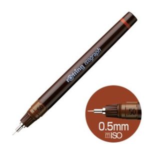 ロットリング rotring ロットリング 1903492 イソグラフ ドローイングペン 0.5mm バーガンディ rotring