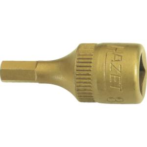 ハゼット HAZET HAZET 8501H-8 ショートヘキサゴンソケット 差込角6.35mm チタンコーティング ハゼット