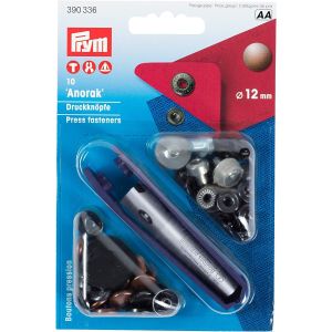 プリム Prym プリム スナップボタン Anorak キット付 φ12mm 10組入 オールドカッパー PRM390336 Prym
