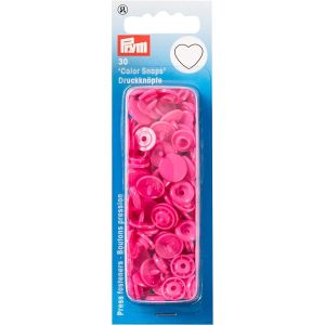 Prym Prym プラスチックカラースナップボタン ハート型 ピンク PRM393347
