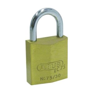 アバス ABUS アバス EC75 真鍮製南京錠 30mm ABUS