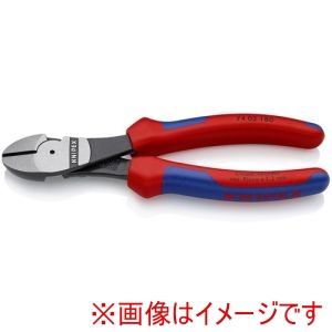 クニペックスツールズ KNIPEX クニペックス 7402-180SB 強力型ニッパー コンフォートハンドル 180mm SB店頭展示パッケージ仕様 