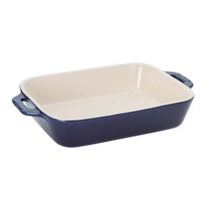 ストウブ Staub ストウブ セラミック レクタンギュラーディッシュ 20cm ブルー 40508-587 Staub