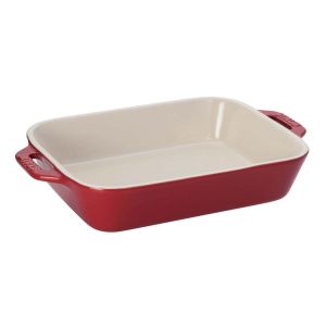 ストウブ Staub ストウブ セラミック レクタンギュラーディッシュ 27cm チェリー 40508-590 Staub