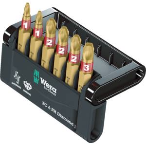 ヴェラ Wera Wera 57415 バイトーションダイヤモンド ビットチェック 6本 ラピダプター ヴェラ