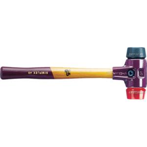 ロームヘルドハルダー HALDER HALDER 3026.030 シンプレックスハンマー ゴム 黒 とラスティック 赤 頭径30mm ロームヘルド ハルダー