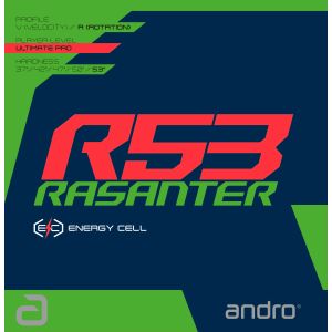 アンドロ andro アンドロ andro テンションラバー ラザンター アール53 レッド RD 2.0mm 112292