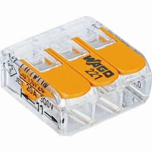 ワゴジャパン WAGO WAGO WFR-3 WFR-3 より線 単線ワンタッチ接続可能コネクタ 3穴用 50個入 ワゴジャパン