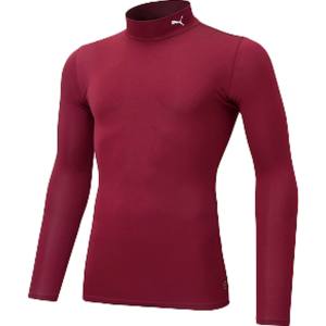 プーマ PUMA プーマ コンプレッション モックネック LS シャツ S コードバン ホワイト 656331