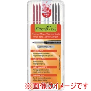 ピカマーカー Pica Marker ピカマーカー 792638 建築用シャープペンシル Dry 用サマーヒート耐熱替え芯 黒白赤 8本入り