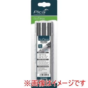 ピカマーカー Pica Marker ピカマーカー 6030SB03 建築用シャープペンシル BIG Dry 用替芯 12本入り 黒2B