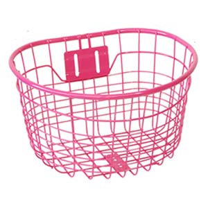 パルミー PALMY パルミー 児童用 自転車 オシャレ 丸型 ワイヤーバスケット ピンク GKO-902