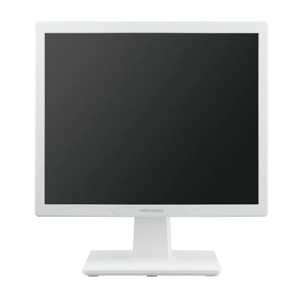  グリーンハウス GreenHouse グリーンハウス GH-LCS17D-WH 17型スクエアLED液晶ディスプレイ HDMI 搭載ホワイト