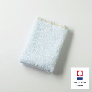 楠橋紋織 楠橋紋織 くすばしタオル ダブルスター プレッソ わた媛 watahime ウォッシュタオル 33cm×35cm ブルー 1-62008-51-B