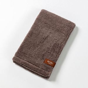 楠橋紋織 楠橋紋織 くすばしタオル KuSu organic クスオーガニック フェイスタオル 33cm×80cm ブラウン PBP YARNプロジェクト対象 1-68031-31-BR
