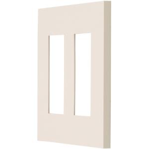 神保電器 神保電器 NKP-3UF-2 PW NKシリーズ 2連用 プレート 6個口 3+3 ピュアホワイト