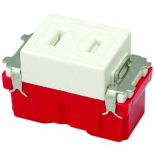 神保電器 神保電器 JEC-BN-5F 埋込扉付シングルコンセント チョコ