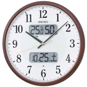 セイコー SEIKO セイコー KX383B 電波掛時計 壁掛け 温度 湿度 カレンダー