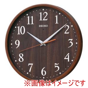 セイコー セイコー セイコー 電波クロック 濃茶 KX399B