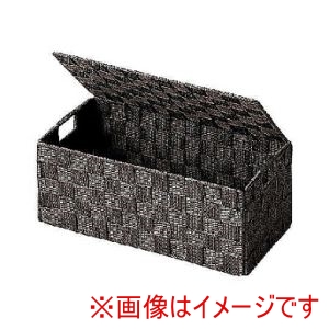 ちどり産業 ちどり産業 PP 蓋付き 収納 浅型 ダークブラウン SF-920DBR