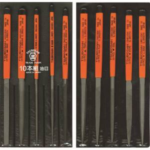 ツボサン TSUBOSAN ツボサン ST010-04 組ヤスリセット 10本組 油目