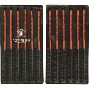 ツボサン TSUBOSAN ツボサン MA012-04 組ヤスリ 12本組 丸 油目