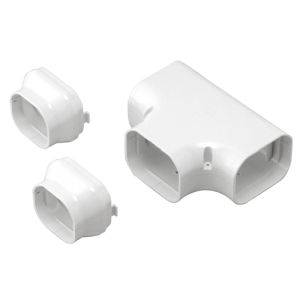 因幡電工 INABA 因幡電工 LDT-90W 配管化粧カバー T型ジョイント 分岐用 ホワイト