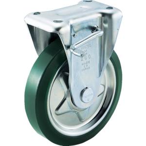 トラスコ TRUSCO トラスコ プレス製ウレタンキャスター 固定ストッパー付 Φ150 1個 TUKB-150