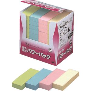 スリーエム 3M スリーエム 3M 5002-K ポスト イット 75X25mm 100枚X40パッド 4色混色 4000枚